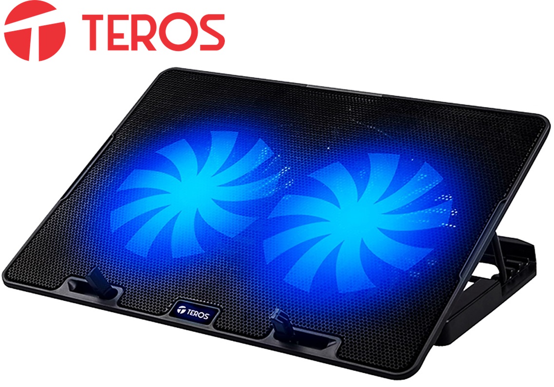 COOLER TEROS PARA NOTEBOOK TE7020N / COMPATIBLES CON NOTEBOOK HASTA 15.6' / 2 FAN DE 12CM