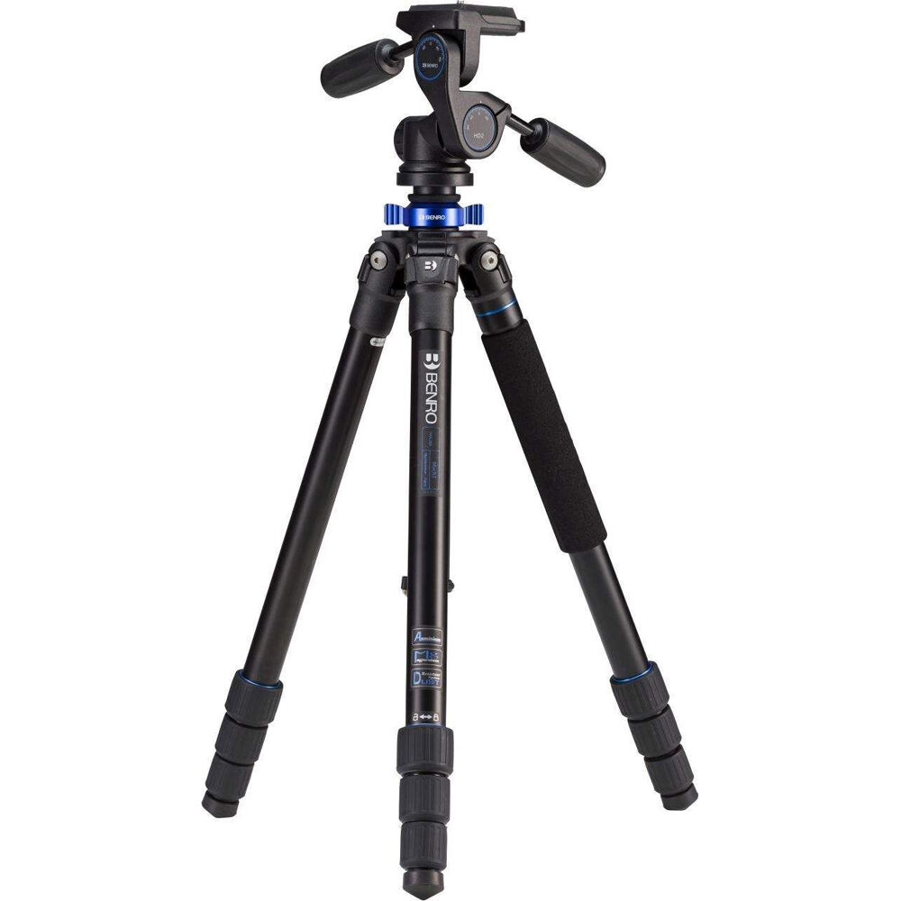 Benro Mach3 Series 2 Carbon Fibre Tripod with Twist Lock HD2 Head (167cm)