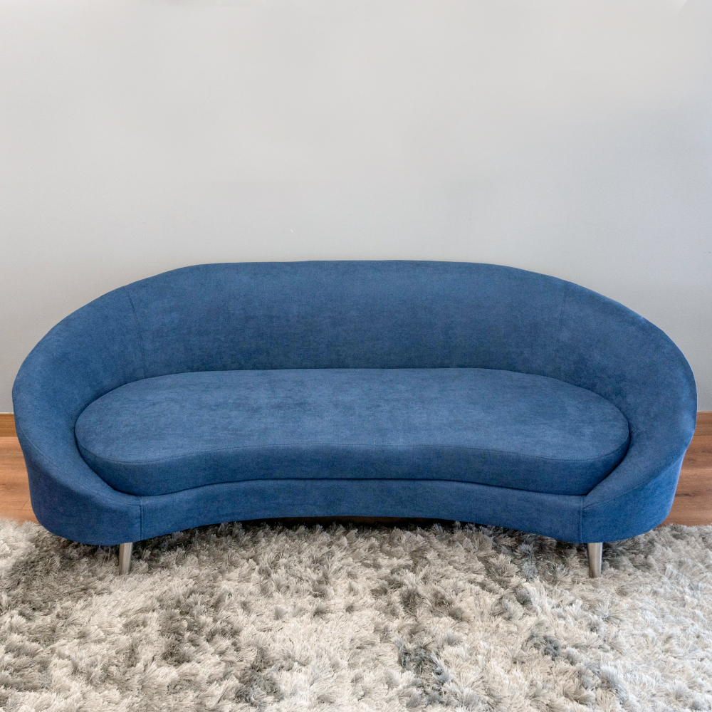 SOFA DE 3 CUERPOS DE ESTILO MODERNO PRAVI URBAN HOME MODELO NOGUCHY AZUL