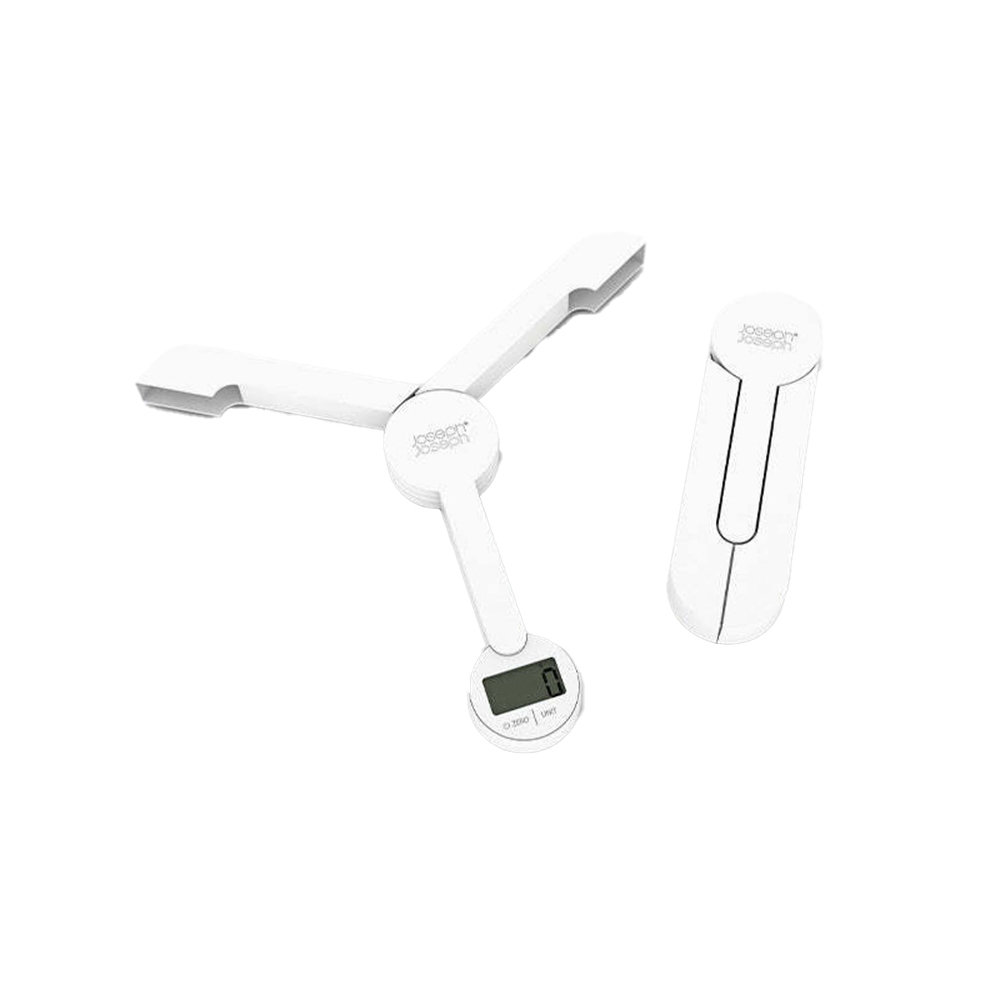 Joseph Joseph TriScale Folding Digital LCD Kitchen Scale 20cm White