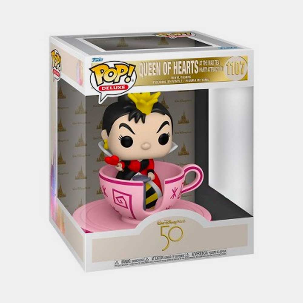 FUNKO POP! DELUXE DISNEY: WALT DISNEY WORLD 50TH - QUEEN OF HEARTS AT THE MAD TEA PARTY ATTREACTION (SPECIAL EDITION)