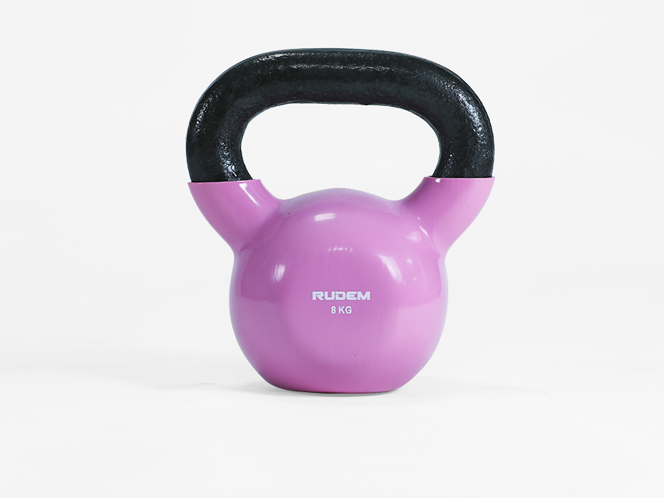 RUDEM KETTLEBELL PESAS RUSAS RECUBIERTAS DE JEBE 8KG