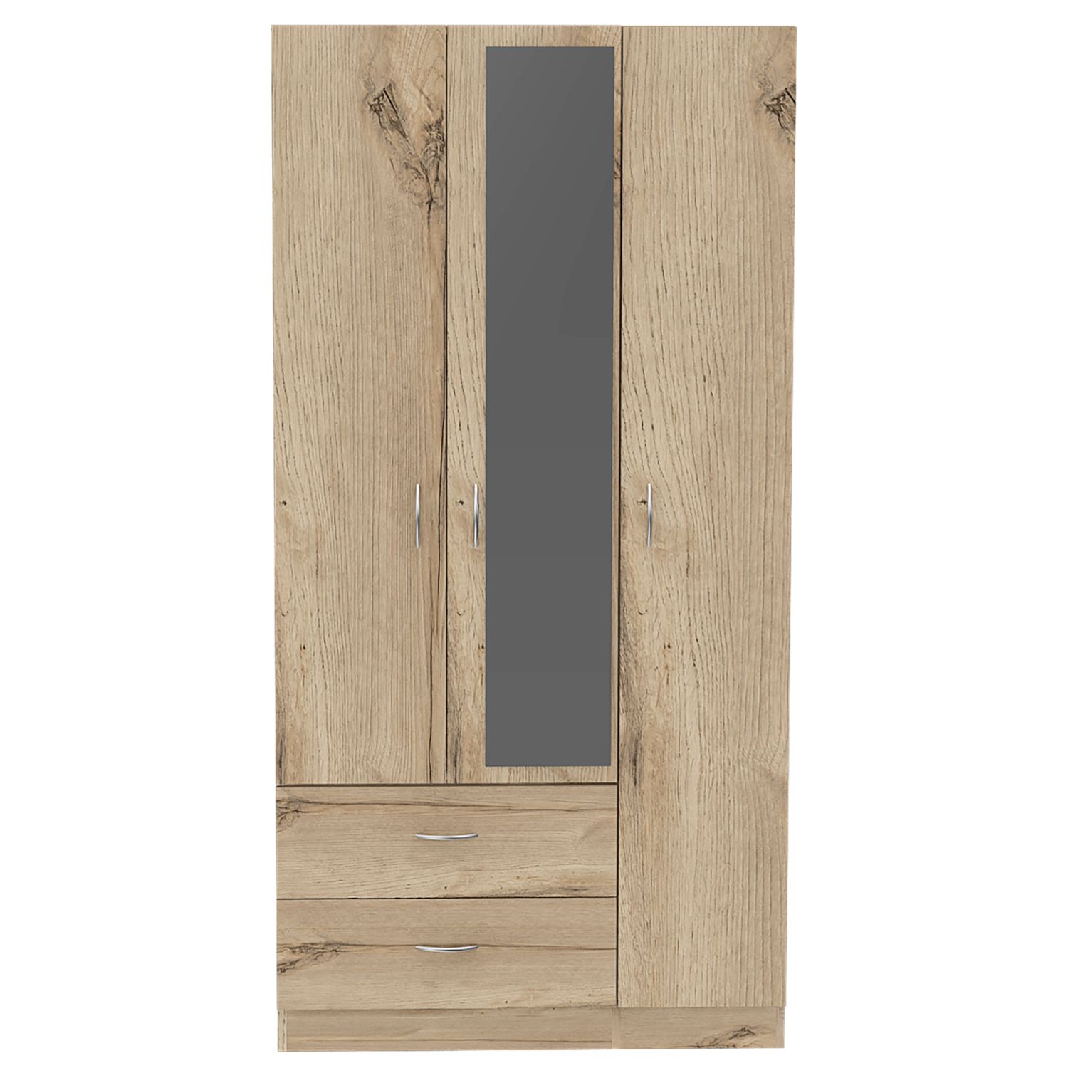 CLOSET Z-90 3 PUERTAS/2CAJONES - DUNA/BLANCO