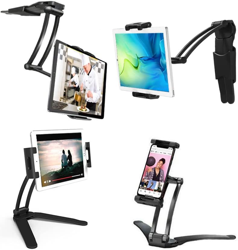 SOPORTE PARA TABLET Y CELULAR MULTIFUNCIONAL DE PARED Y MESA