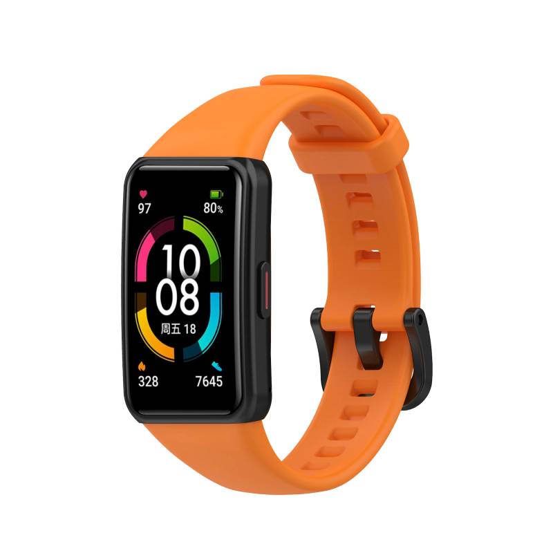 CORREA SILICONA PARA HUAWEI WATCH BAND 6 - NARANJA