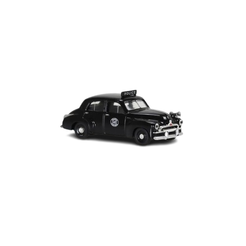 DDA 1:64 Scale FJ Holden Police Sedan Black Diecast Toy Model