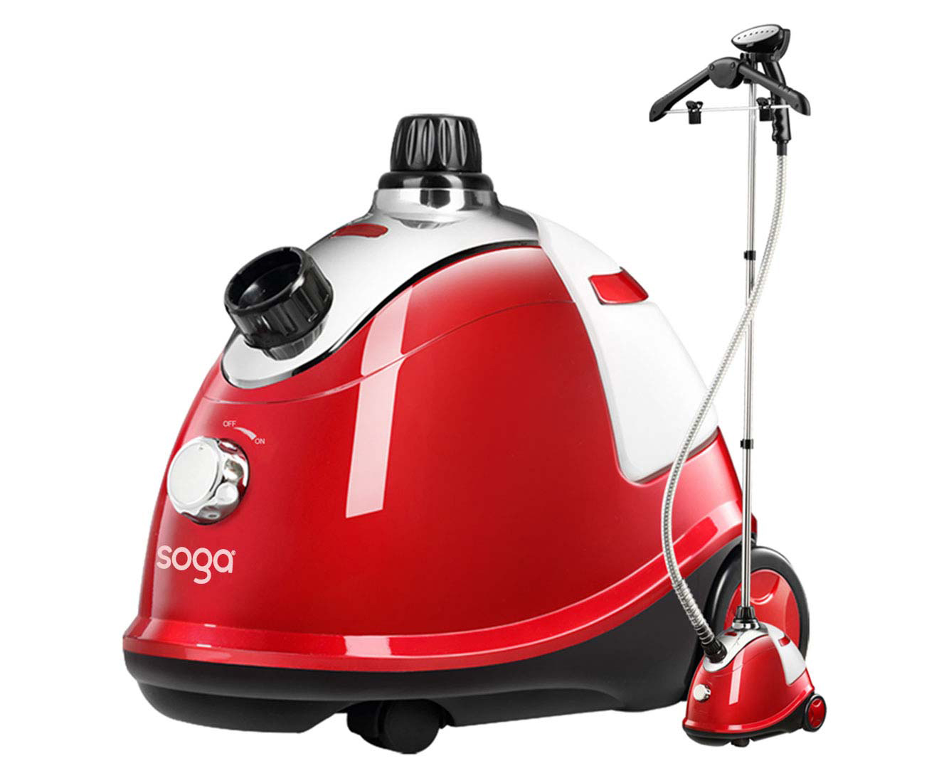 Soga Garment Steamer Portable Cleaner Steam Iron (Red)