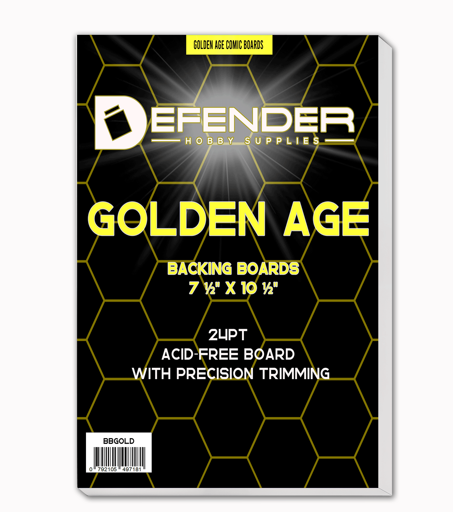 Defender Golden Age Comic Boards 7 ½" × 10 ½"