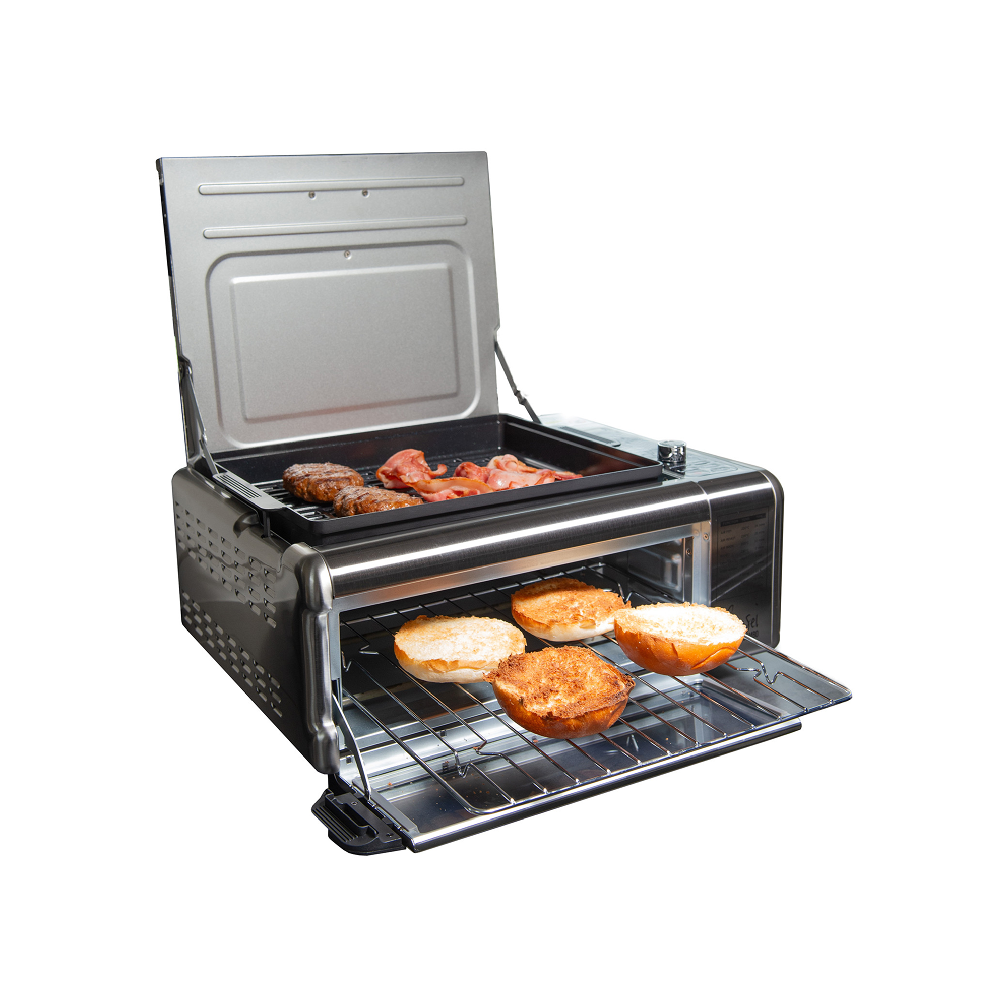 KITCHEN COUTURE 17L 9 IN 1 SENSEI AIR FRYER OVEN AND GRILL - STAINLESS STEEL