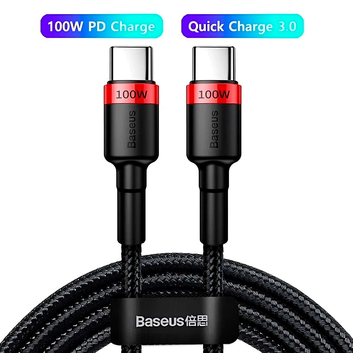 CABLE BASEUS 100W USB TIPO C A C 2 METROS