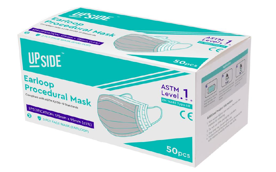 UPSIDE ASTM Level 1 Procedural Mask