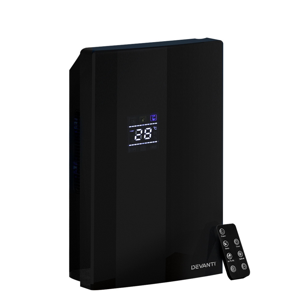 Devanti Dehumidifier 2L Air Purifier (Black)