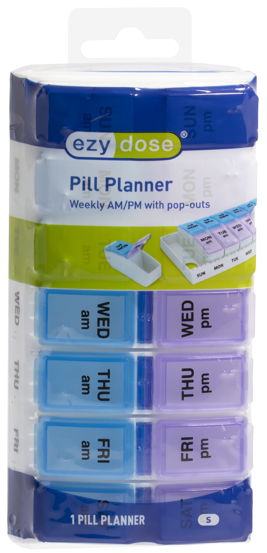EZY DOSE AM/PM Travel Pill Planner