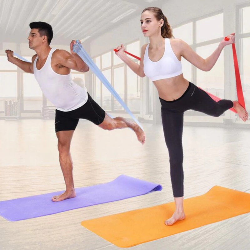 SET DE 3 BANDAS ELASTICAS ABIERTAS POR NIVELES PARA YOGA, PILATES, TERAPIA