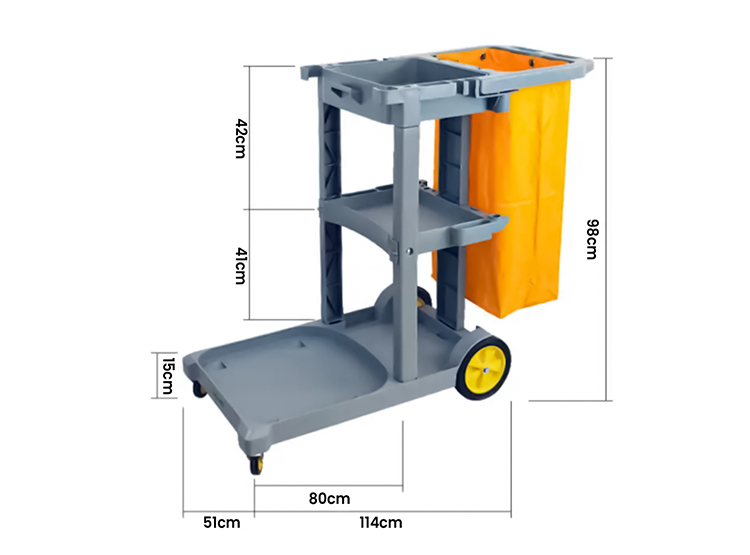 CARRITO MULTIPROPOSITOS DE LIMPIEZA INSTITUCIONAL