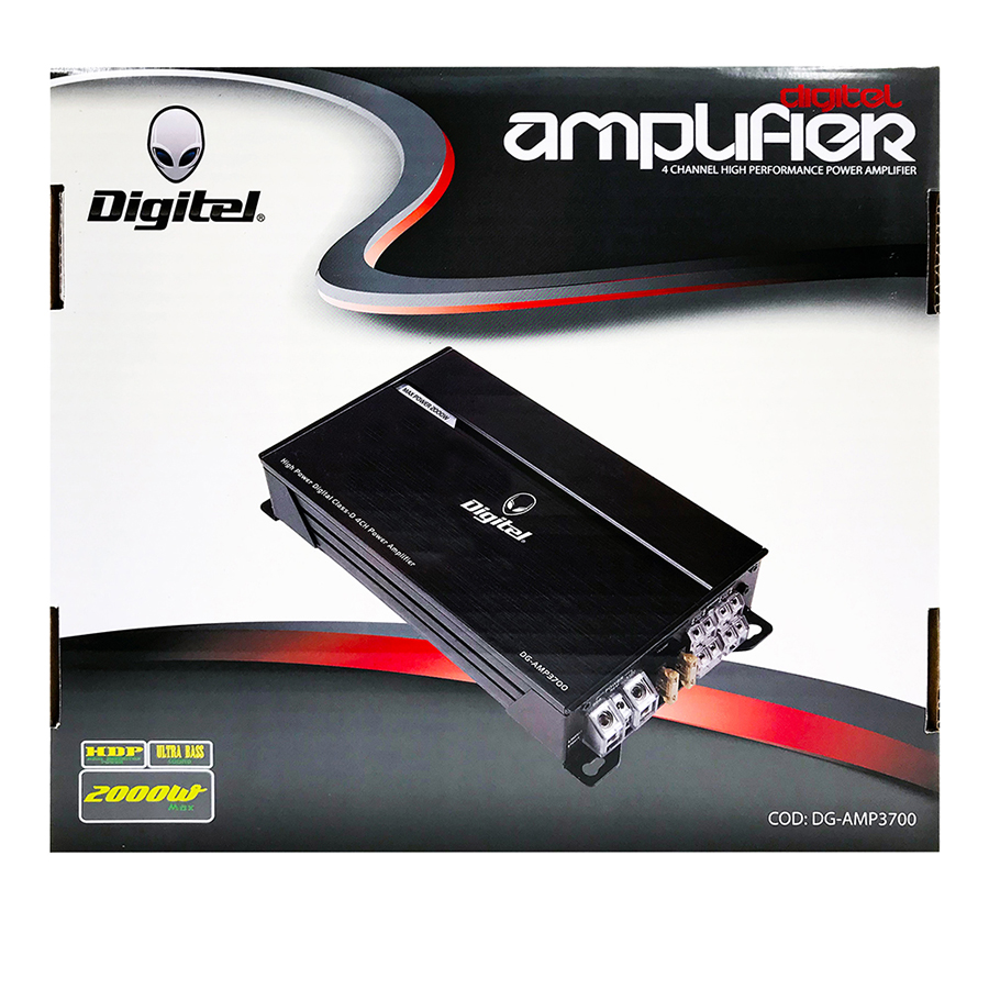 AMPLIFICADOR DIGITEL  4 CANALES - 2000W CLASE D