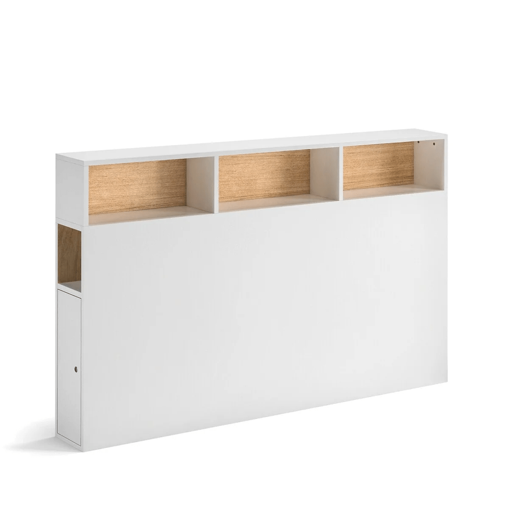 CABECERA DE CAMA CON ORGANIZADOR TU MESITA REGINA COLOR BLANCO