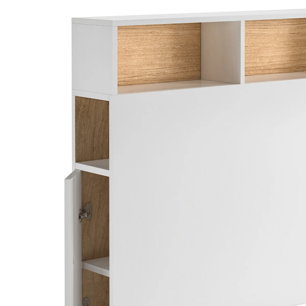 CABECERA DE CAMA CON ORGANIZADOR TU MESITA REGINA COLOR BLANCO