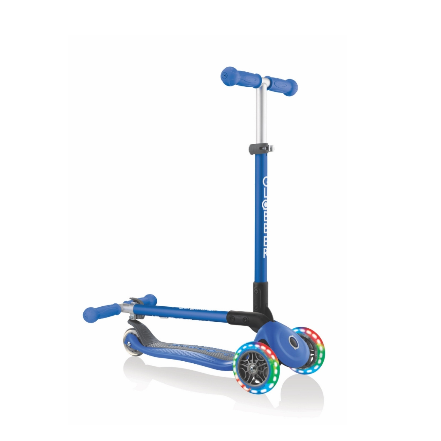 SCOOTER GLOBBER PRIMO PLEGABLE LED AZUL