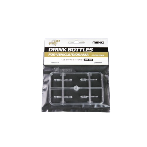 Meng Model 1/35 Drink Bottles for Vehicle/Diorama (4 Types)