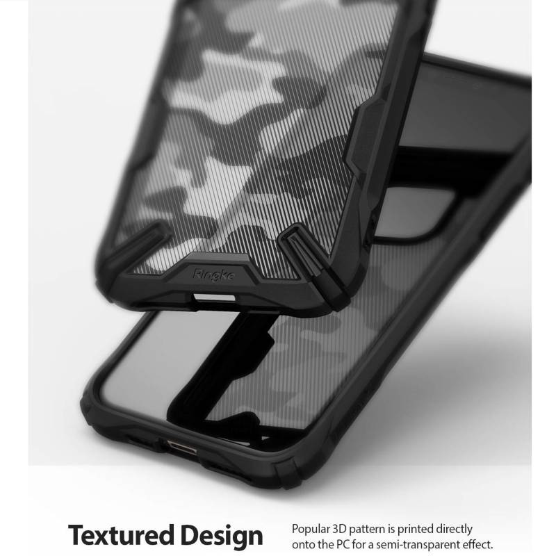 CASE RINGKE FUSION X PARA IPHONE 12 PRO MAX - NEGRO CAMUFLADO