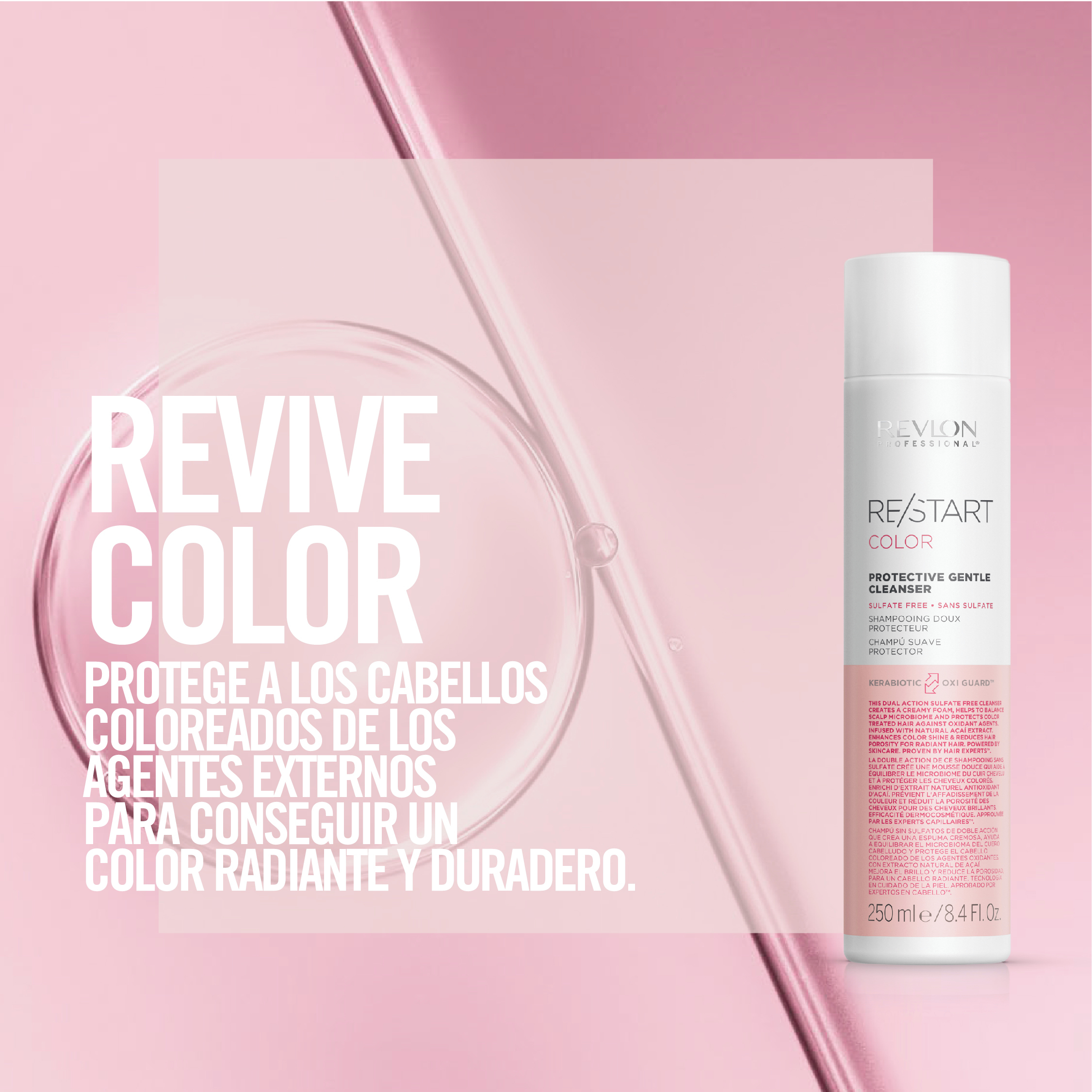 REVLON PROFESSIONAL RE/START COLOR PROTECTIVE SHAMPOO X 250 ML - SHAMPOO MICELAR PROTECTOR DE COLOR