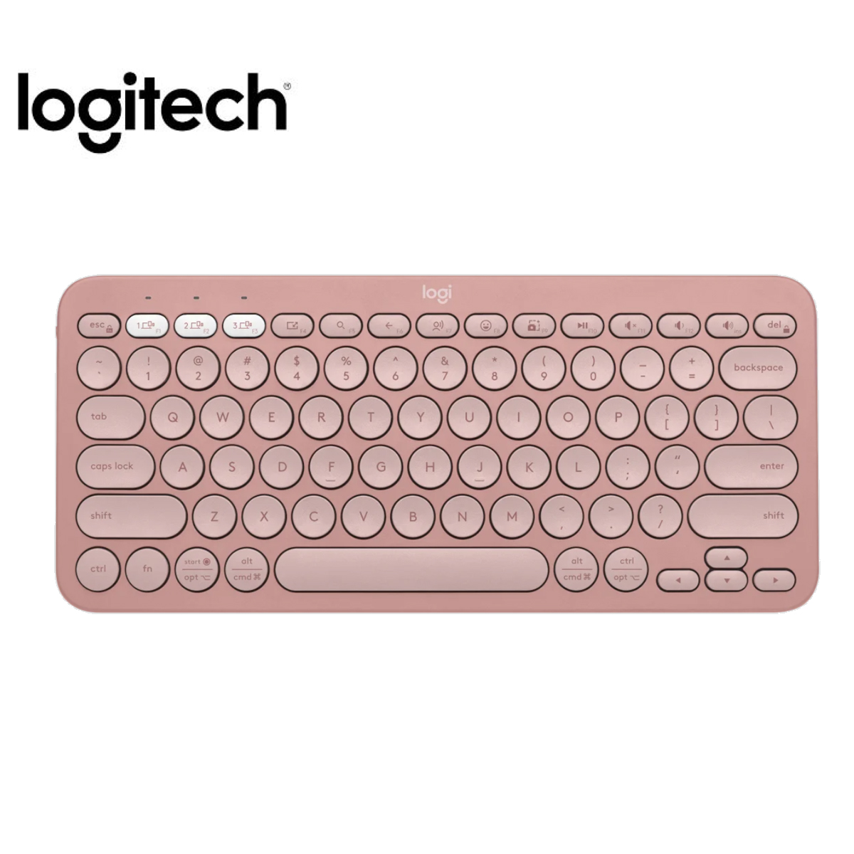 KIT TECLADO Y MOUSE LOGITECH PEBBLE 2 K380S +MOUSE M350S BT INALÁMBRICO ROSADO