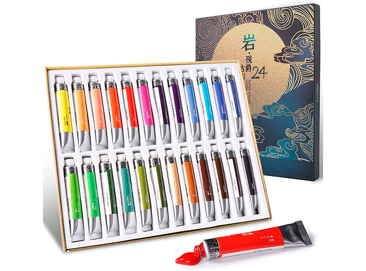 ACUARELAS SUPERVISION (CHINESE PAINTING ANCIENT COLOR SUIT) EN TUBO 8ML - SET X24