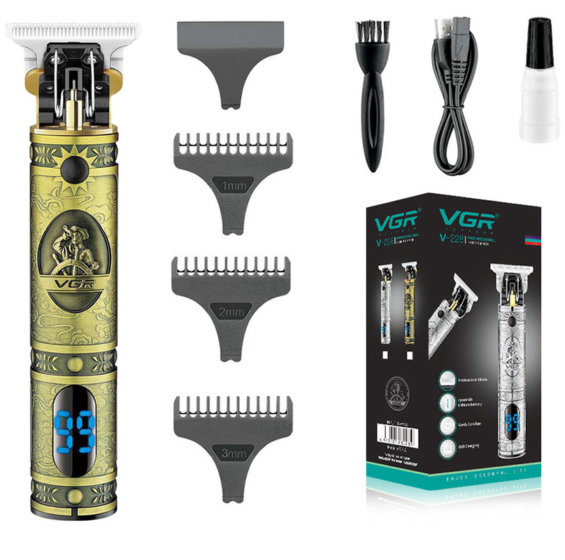 Men&apos;s Professional Beard and Hair Trimmer&comma; Rechargeable T-Blade Trimmer&comma; Electric Hair Clippers for Barbers and Stylists