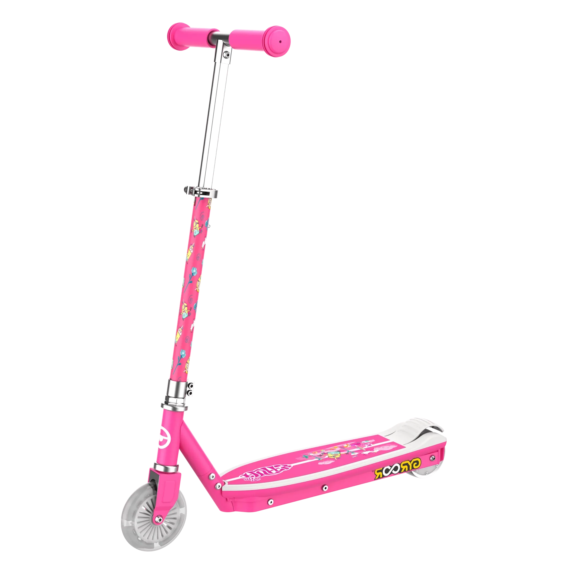 GYROOR Minions KS2 Electric Kids Scooter (Pink)