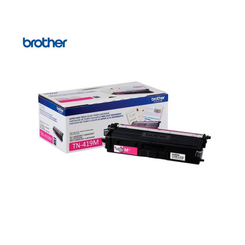 TONER BROTHER TN-419M PARA LC-8900CDW RENDIMIENTO 9000 PAGS-MAGENTA