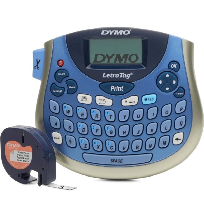 Dymo Letratag 100T Label Maker Printer Handheld Labeller (Blue)
