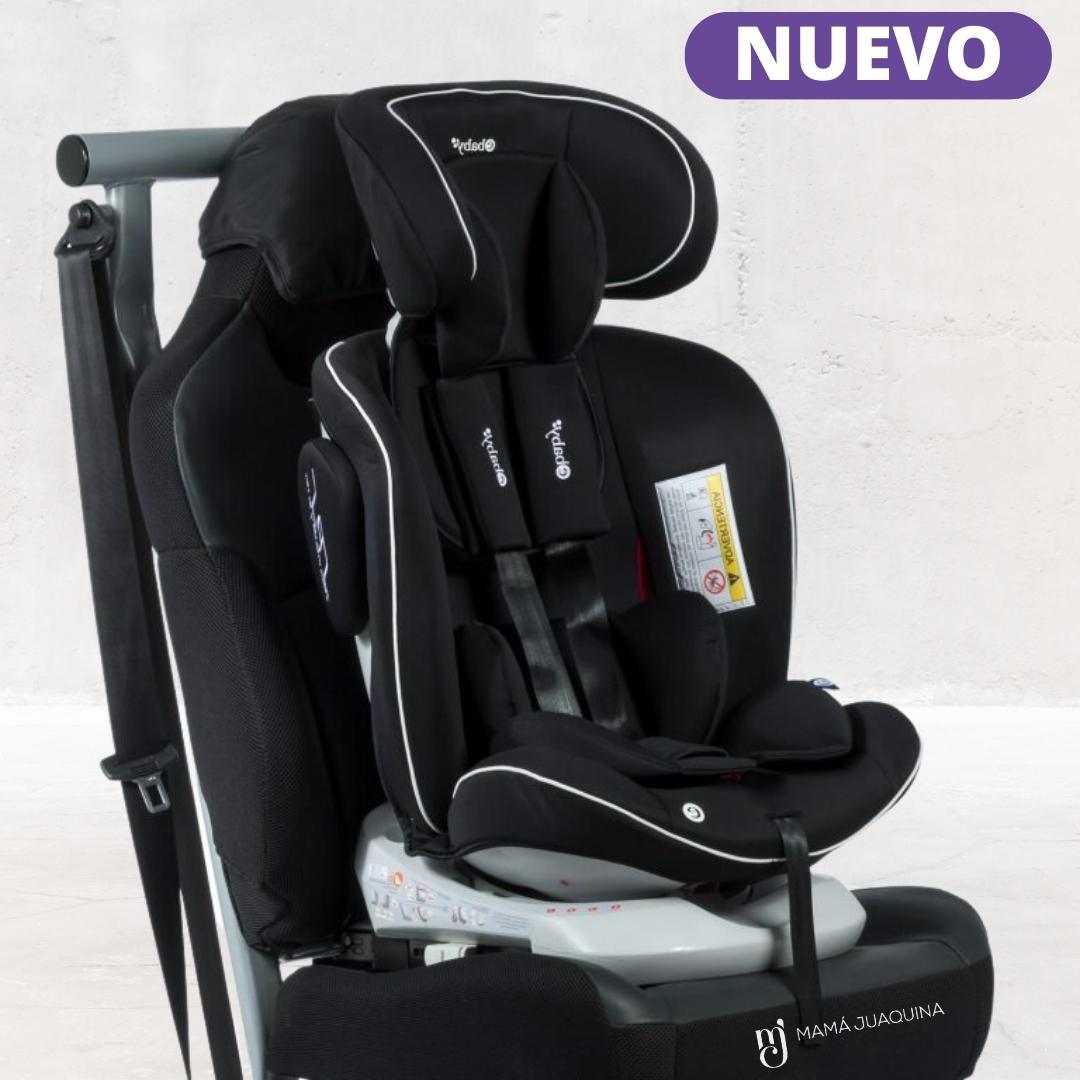 SILLA DE AUTO GIRATORIO 360° EBABY «RONA ISOFIX» GRIS CLARO