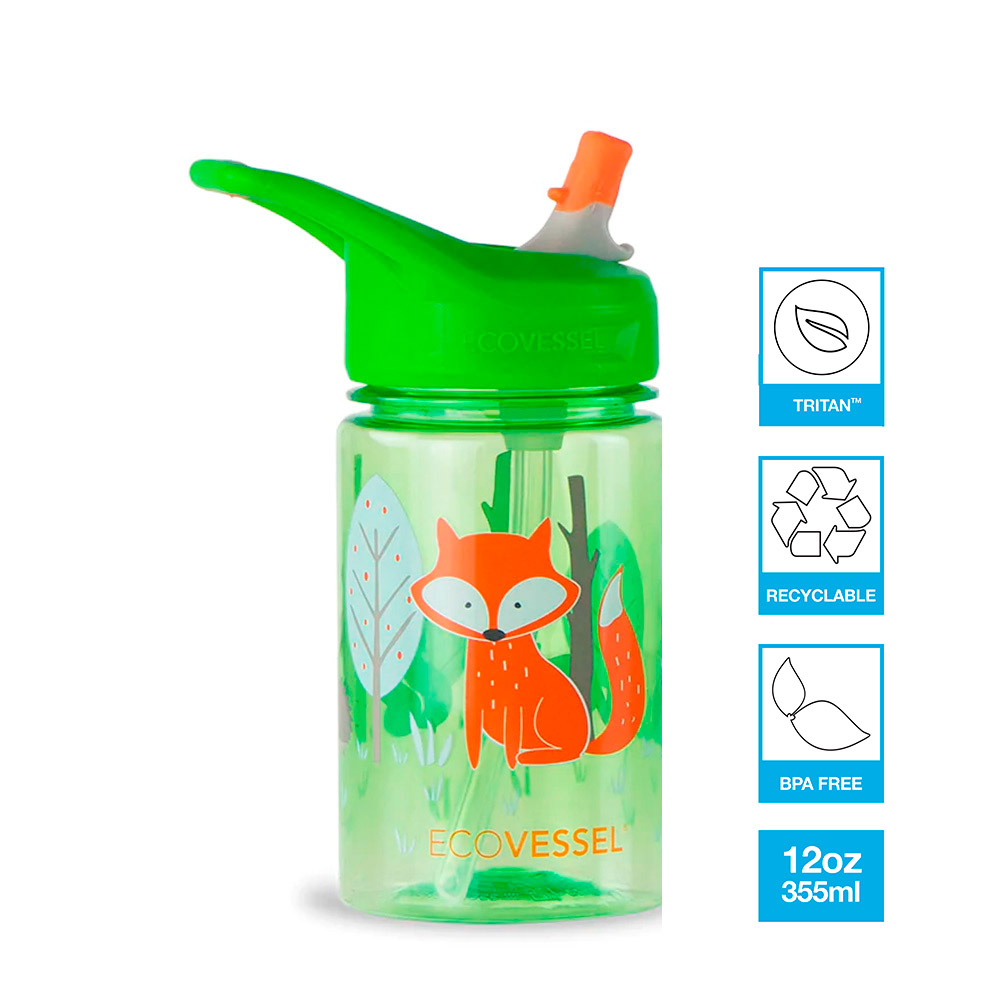 TOMATODO NIÑOS SPLASH 355ML ZORRITO - ECOVESSEL