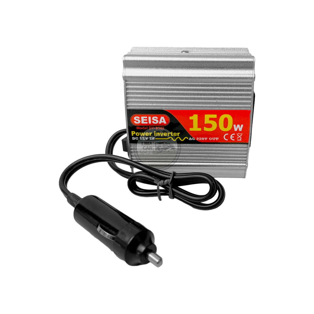 INVERSOR DE CORRIENTE CONVERTIDOR 12V A 220V CARGADOR AUTO