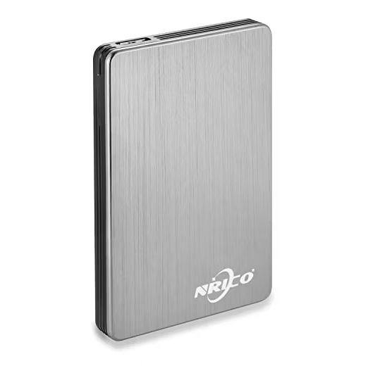 DISCO DURO EXTERNO PORTÁTIL NRICO DE 320 GB USB 3.0 HDD DE 25' COMPATIBLE CON PC MAC ESCRITORIO PS4 320 GB GRIS