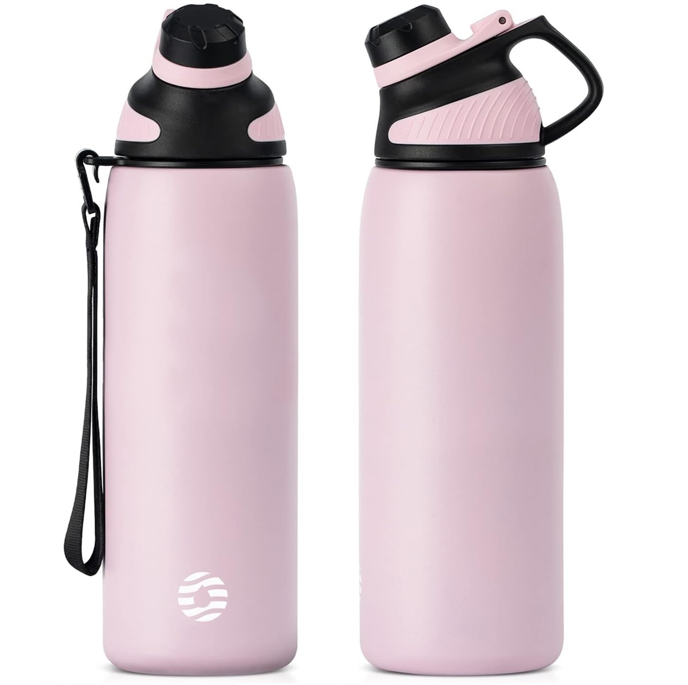 FJBOTTLE - BOTELLA DE AGUA DEPORTIVA CON AISLAMIENTO Y TAPA MAGNÉTICA 1000ML - ROSA