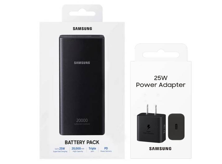 SAMSUNG POWER BANK 20.000MAH + CARGADOR SAMSUNG 25W ECOLOGICO - NEGRO