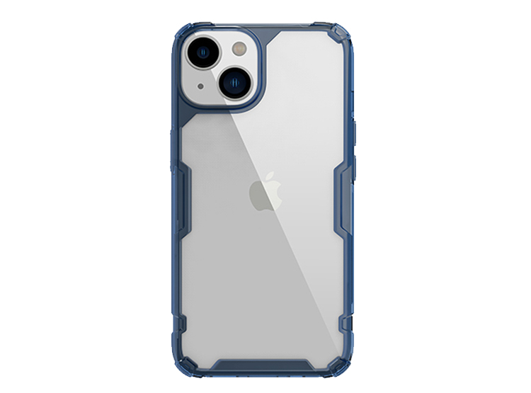 CASE NILLKIN NATURE PRO AZUL + MICA DE VIDRIO PARA IPHONE 14 PLUS