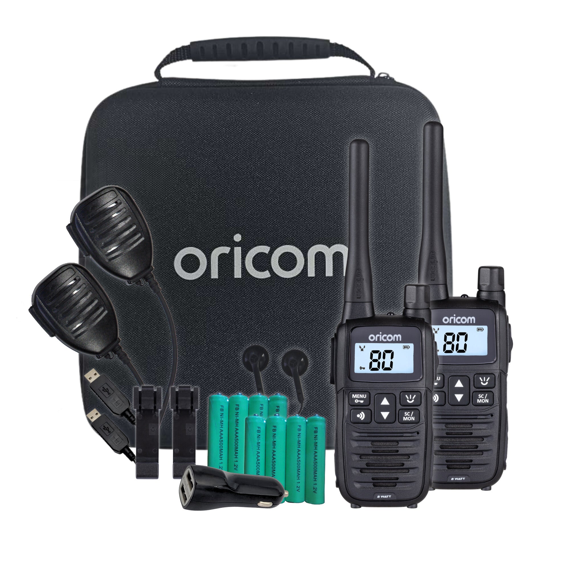 Oricom UHFTP2400 2 Watt Handheld UHF CB Radio [Trade Pack]