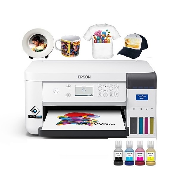 IMPRESORA DE SUBLIMACION EPSON SURECOLOR F170, INTERFAZ USB 2.0, INALAMBRICA (802.11B/G/N)