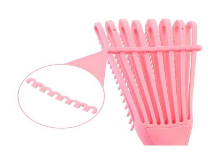 PEINE CEPILLO FLEXIBLE DESENREDANTE PARA CABELLO RIZOS AFRO