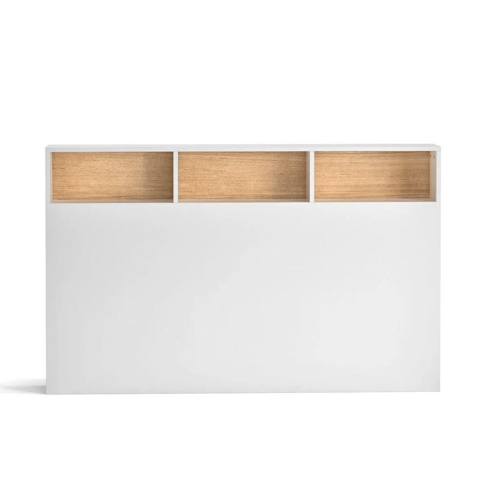 CABECERA DE CAMA CON ORGANIZADOR TU MESITA REGINA COLOR BLANCO