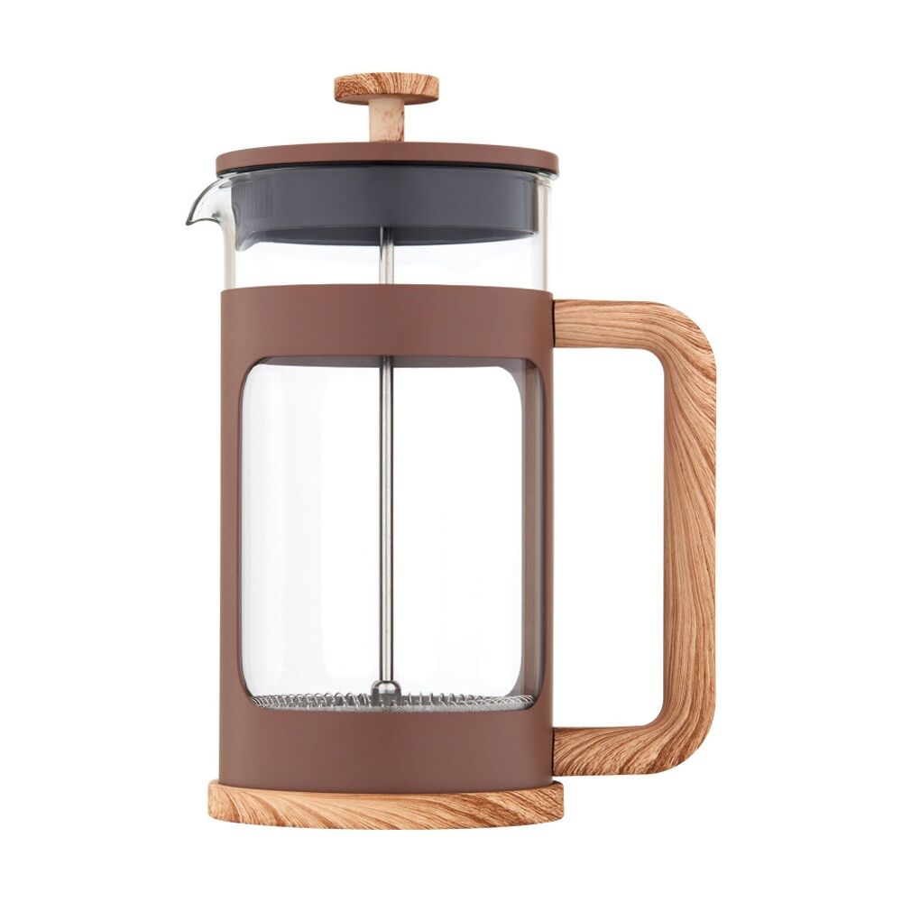 Euroline Plunger French Press Coffee Maker Durable Glass 1000ml (Latte)