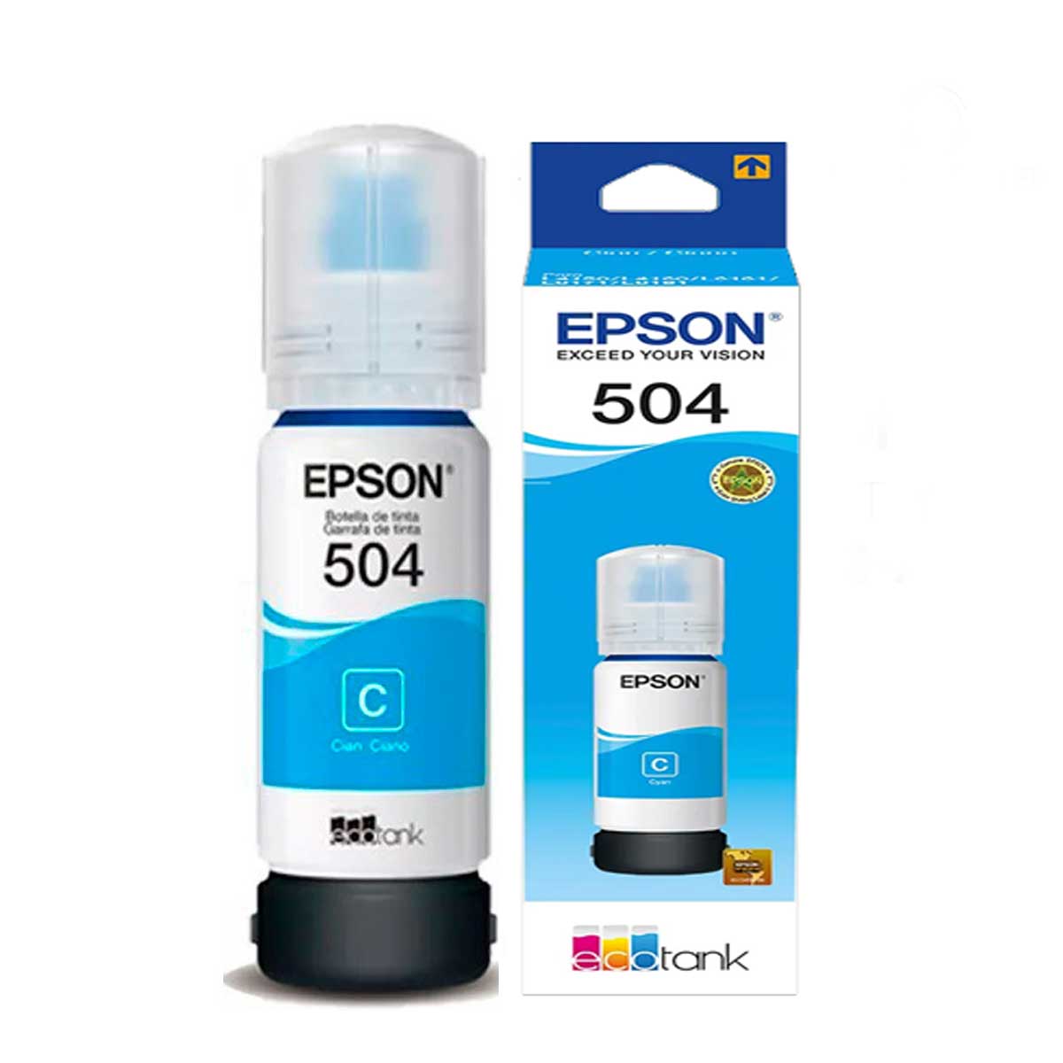 EPSON BOTELA TINTA T504220 COLOR CIAN