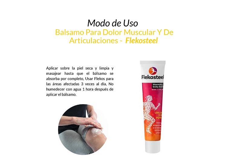 5 FLEKOSTEEL BALSAMO PARA DOLOR MUSCULAR Y DE ARTICULACIONES 50 ML