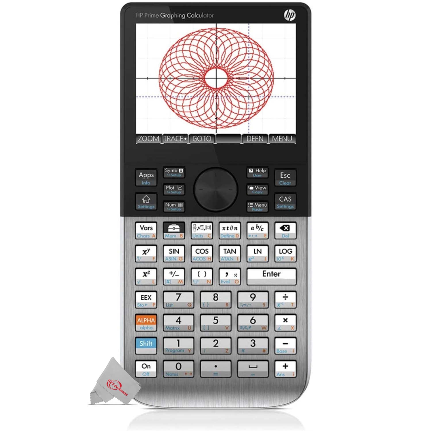 HP Prime Handheld Graphing Calculator Black - 2AP18AA&num;ABA