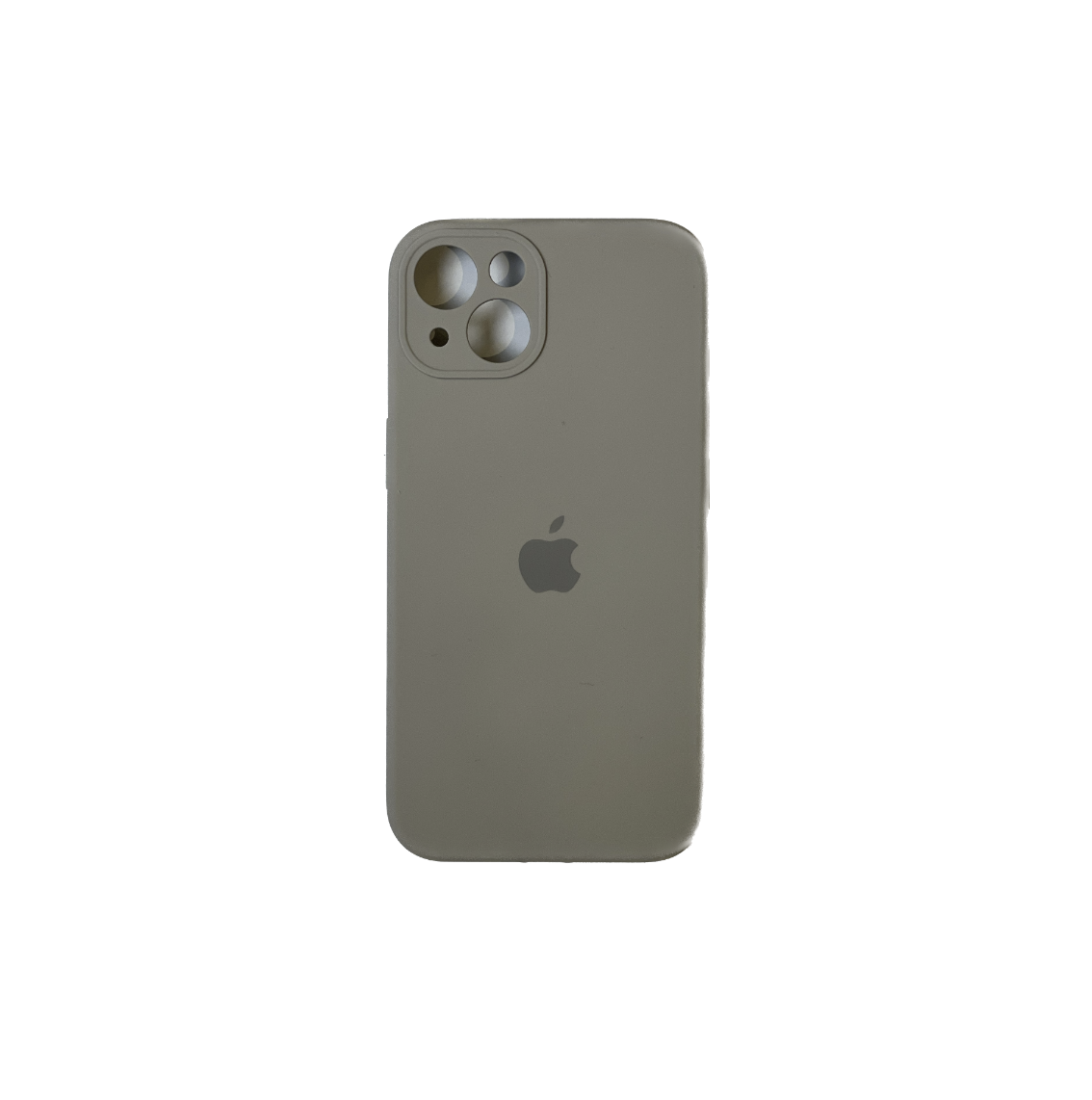 CASE SILICON Y VIDRIO TEMPLADO PARA IPHONE 15 GRIS