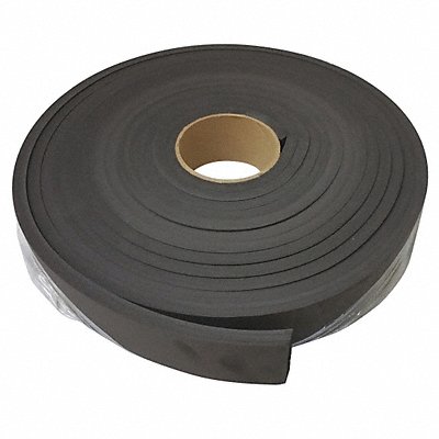 Water-Resistant Closed Cell Foam Roll Neoprene 1/2 Thick 2 W X 25 ft L Black