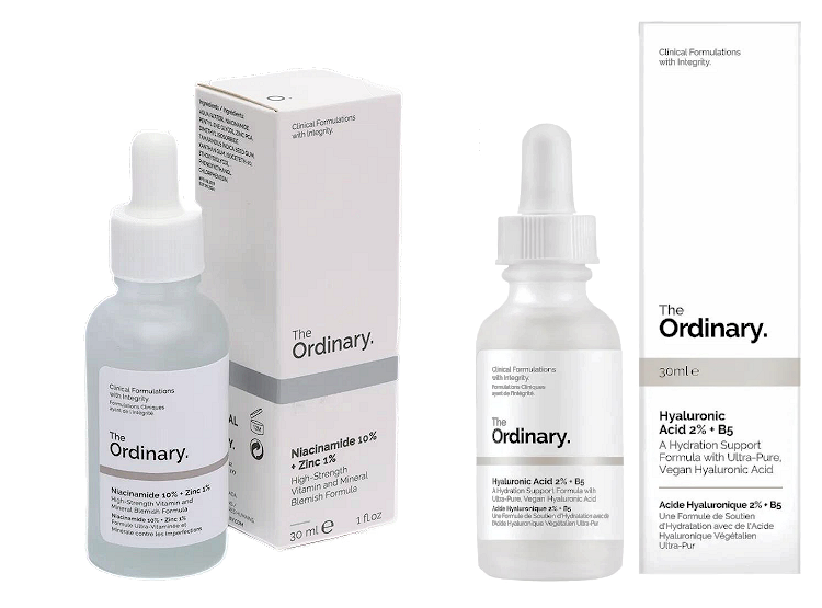 NIACINAMIDE 10% + ZINC 1% Y HYALURONIC ACID 2% + B5 THE ORDINARY DUO PACK 30ML HIDRATANTES